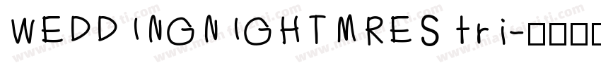 WEDDINGNIGHTMRES tri字体转换